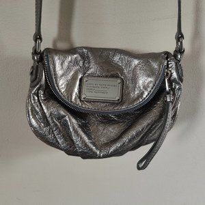 Marc by Marc Jacobs Silver Leather Mini Crossbody